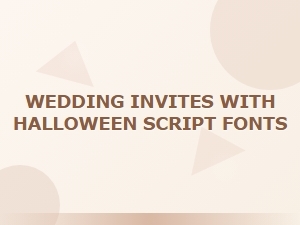 Creepy Chic Halloween Wedding Invitations
