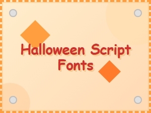 Kid-Friendly Halloween Script Fonts for Costume Tags
