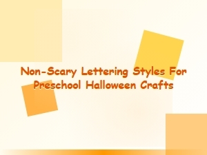 Gentle Halloween Fonts for Preschool Crafting
